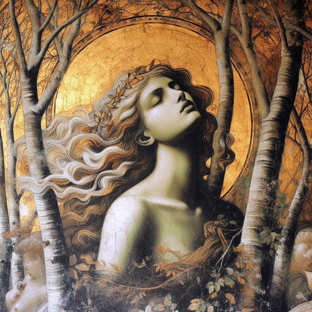 Woman in the forest