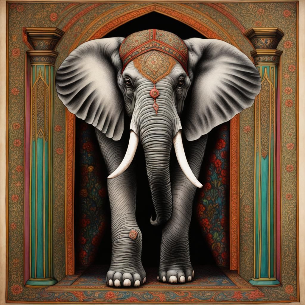happy elephant