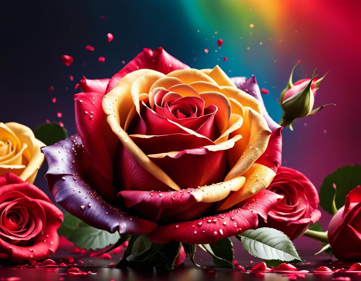 Chocolates and Roses for Valentine's Day,