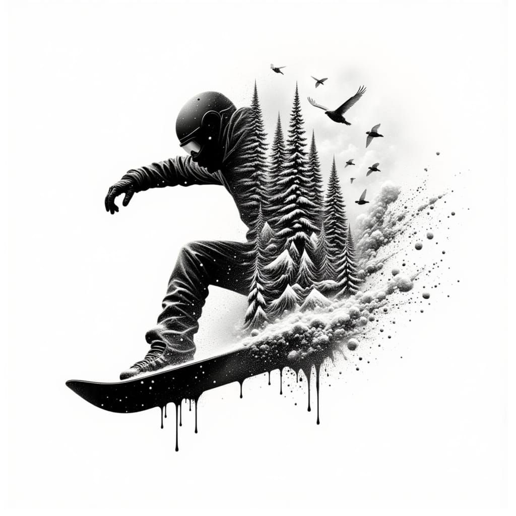 <lora:Elegant Paint Drip:1.0> Create an intricate black and white image, hovering towards hyper-realism with an emphasis on detailed depicti...