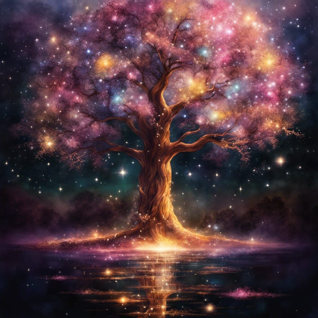 glitter tree