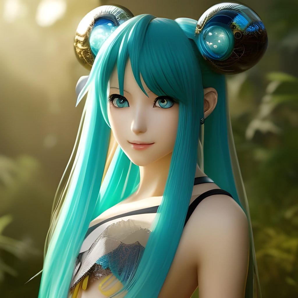 Hatsune Miku 258b - AI Generated Artwork - NightCafe Creator