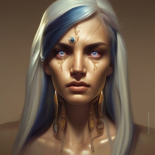 Night elf from World of warcraft!!!! head and shoulders portrait, 8k ...