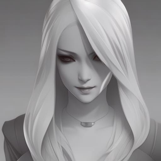 Monochrome Silver Assassin - AI Generated Artwork - NightCafe Creator