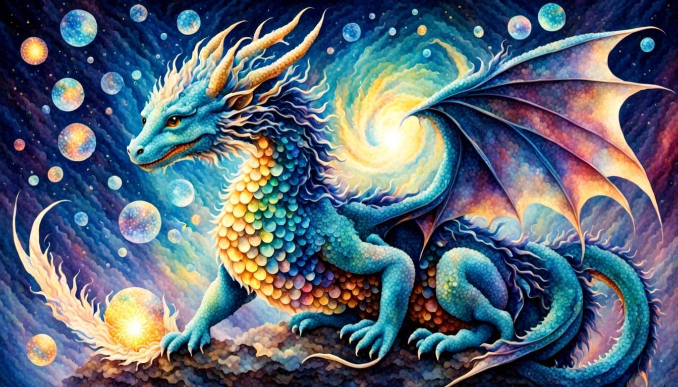 Cosmic Dragon - AI Generated Artwork - NightCafe Creator