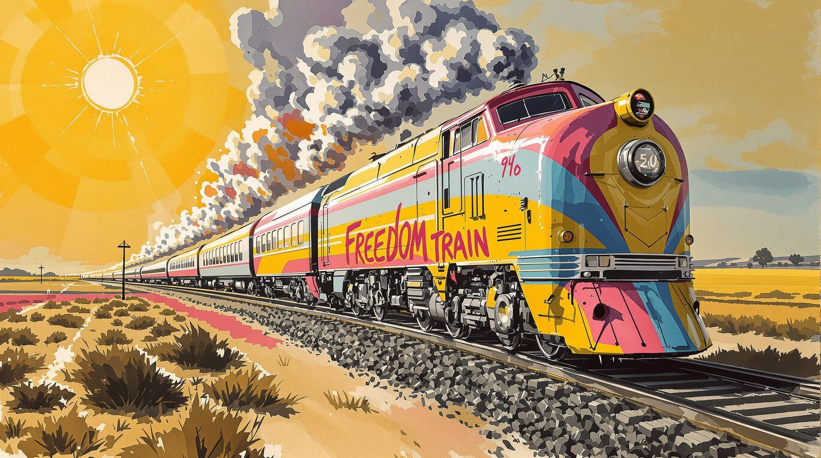 Now let the Freedom Train come zooming down the track (0 likes)  by @Billy Ruffian