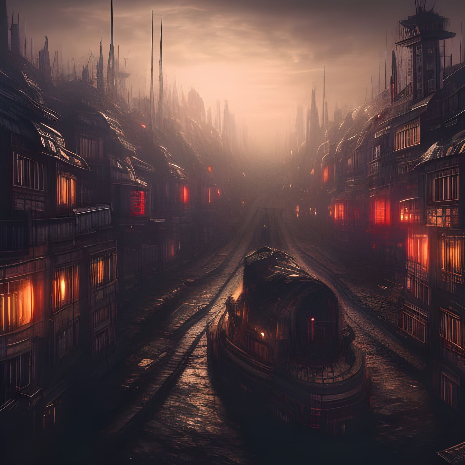 A dystopian city