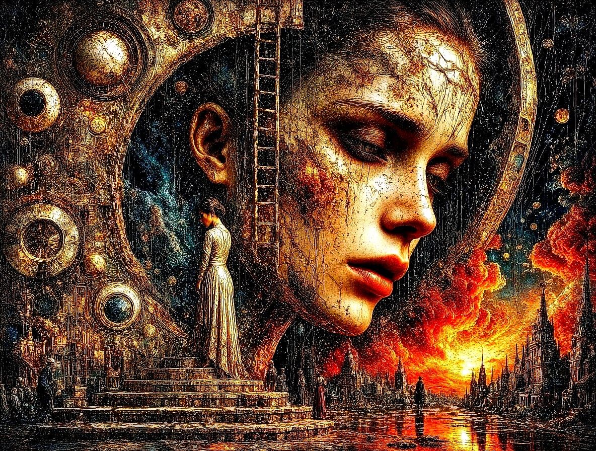 Don't turn away from your destiny, it sees everything, you can't hide from it and you can't run away.... ...  by @ANNA R