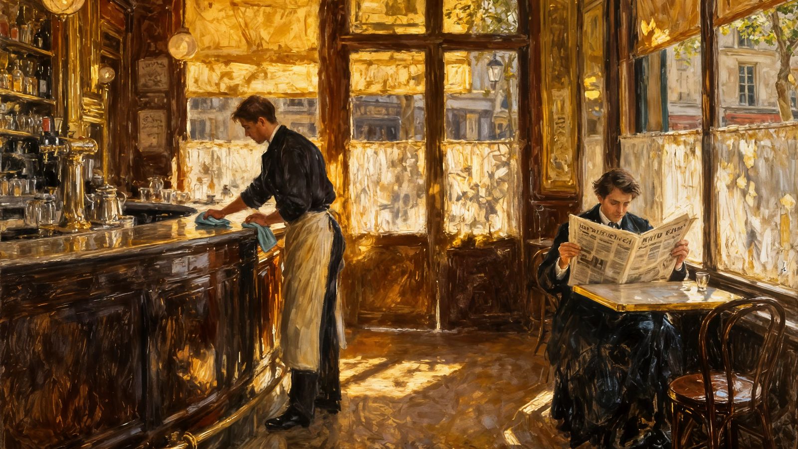 19th century Parisian Street café  by @John P