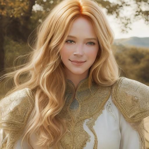 <lora:Face Add on:1.0>beautiful woman standing on hill, gentle smile, blond hair, 