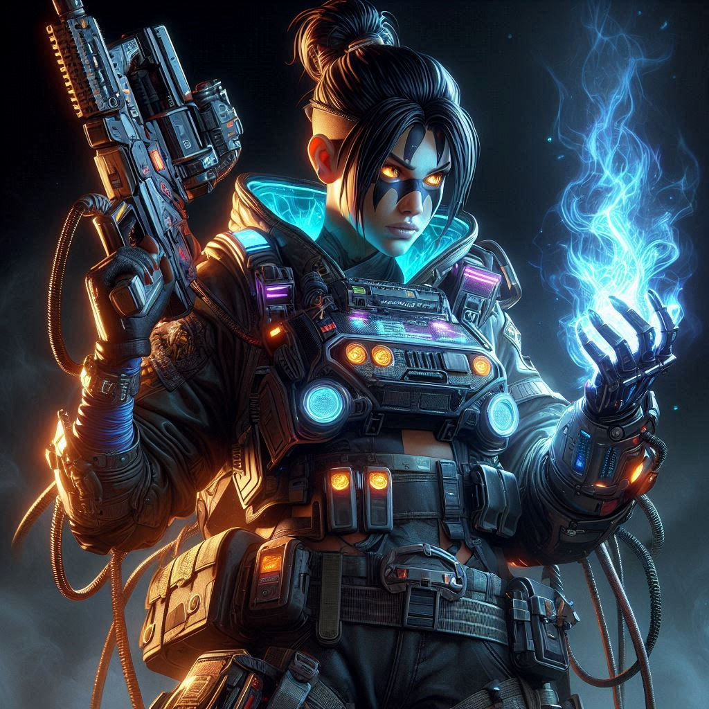 Rampart female  from Apex legends
