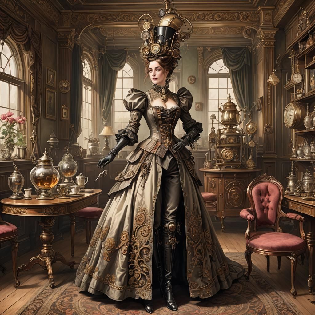 Failed Steampunk cyborg #1