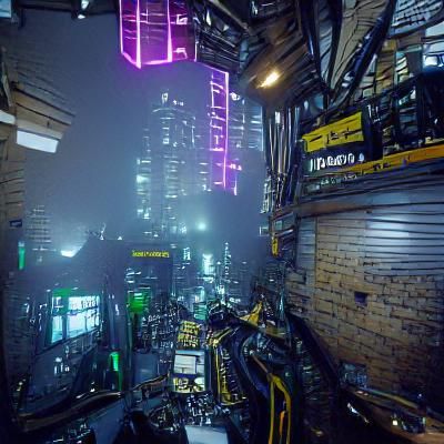 cyberpunk city