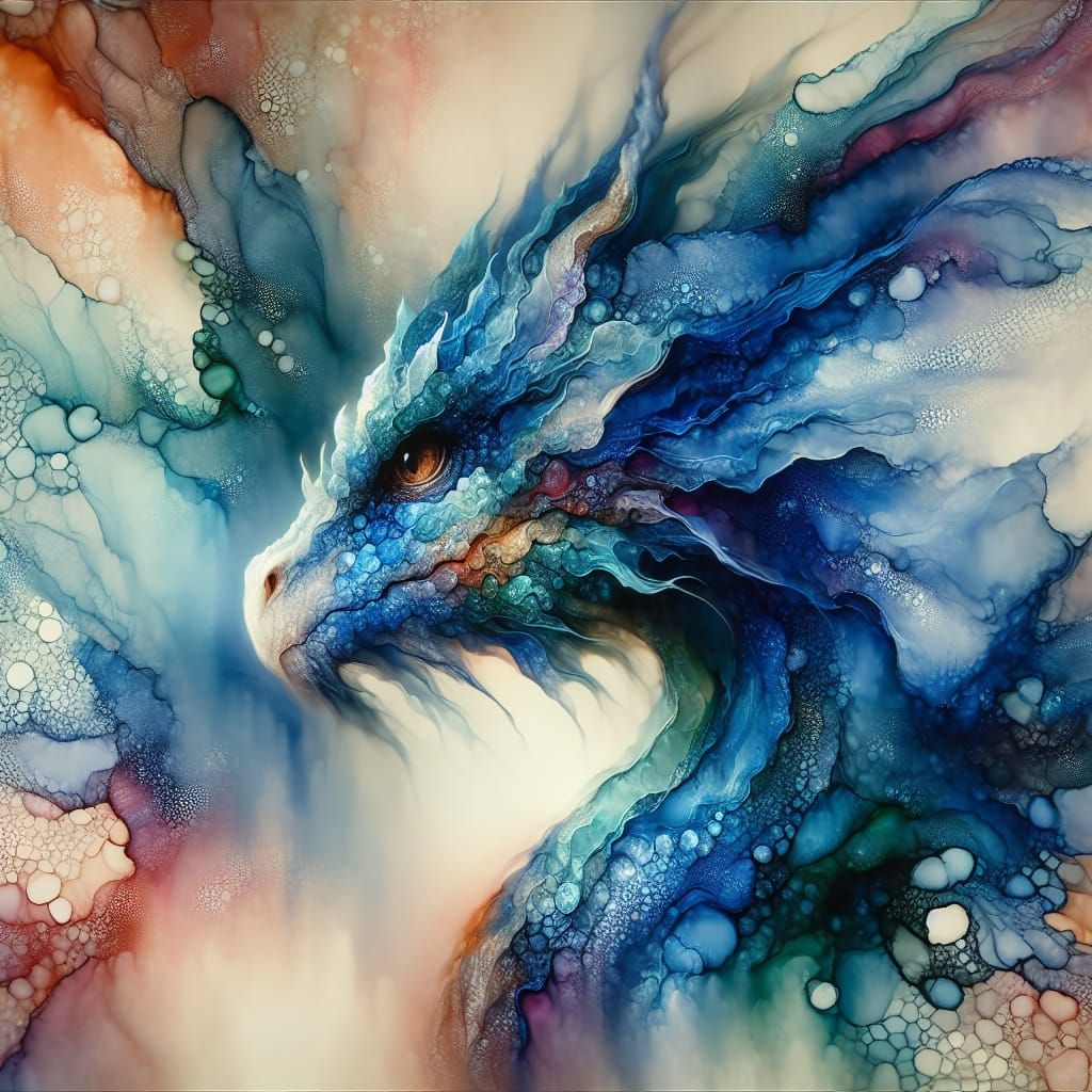 blue dragon close up