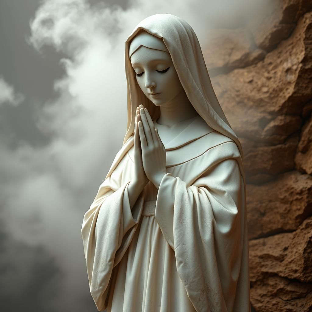 a praying nun