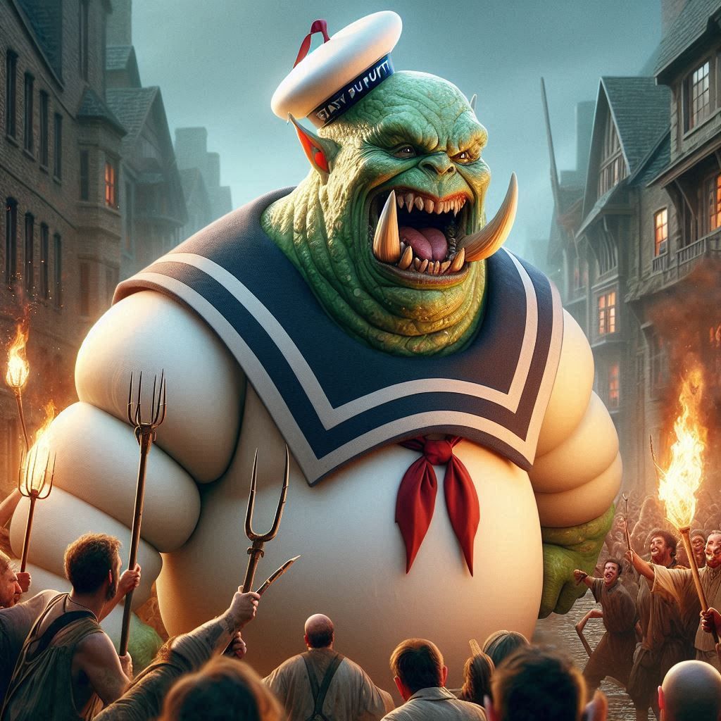 Time to make s'mores - The Stay Puft Marshmallow Orc