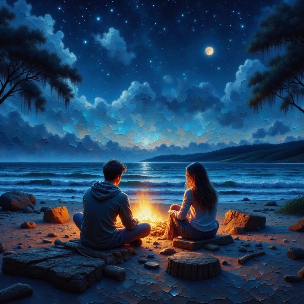 Daily Challenge #981: Summer Nights by the Sea, There's nothing like a warm summer night by the sea <3 ...  by @Mystienight