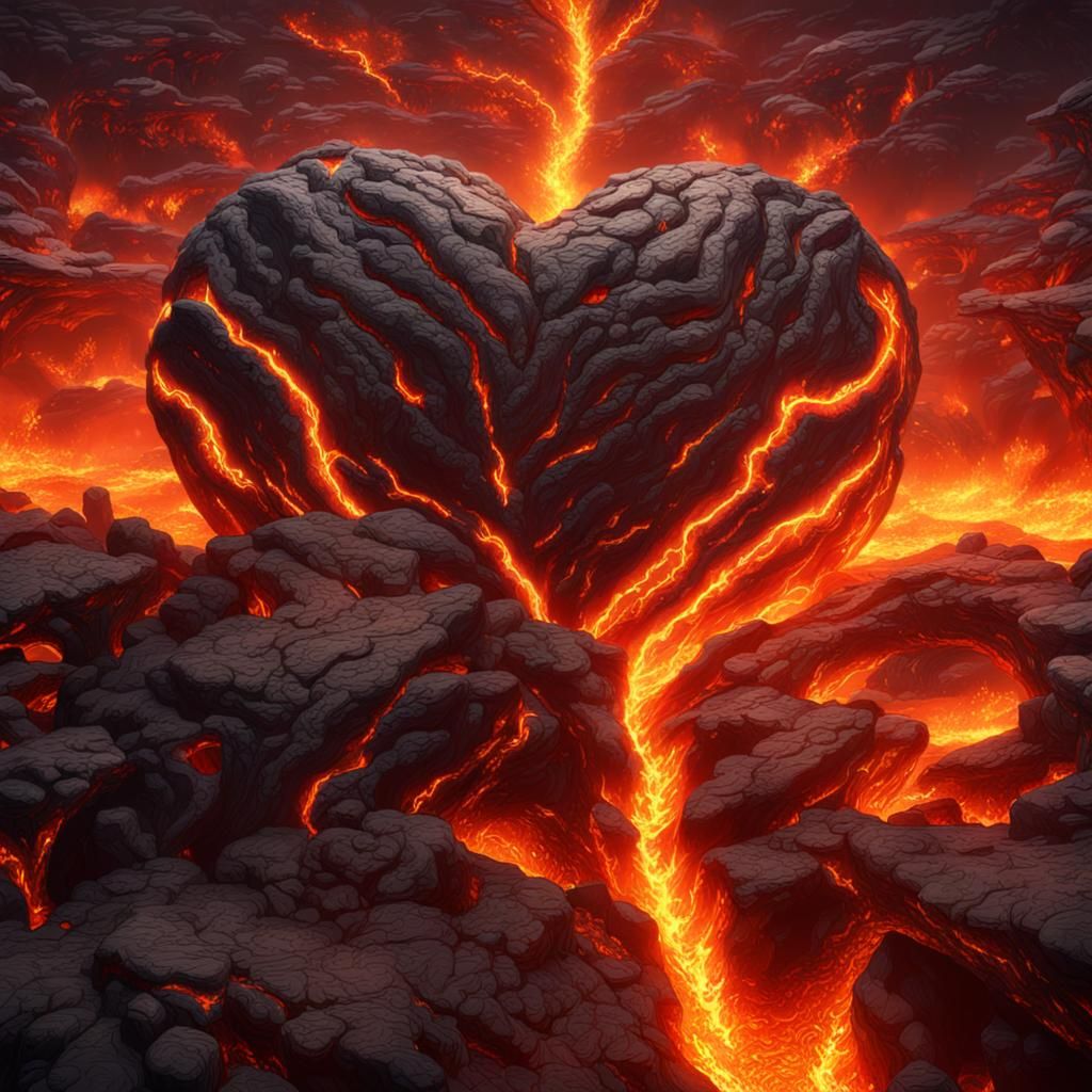 heart of fire and lava
