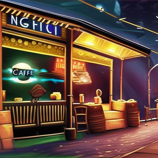 A Night Cafe. - AI Generated Artwork - NightCafe Creator