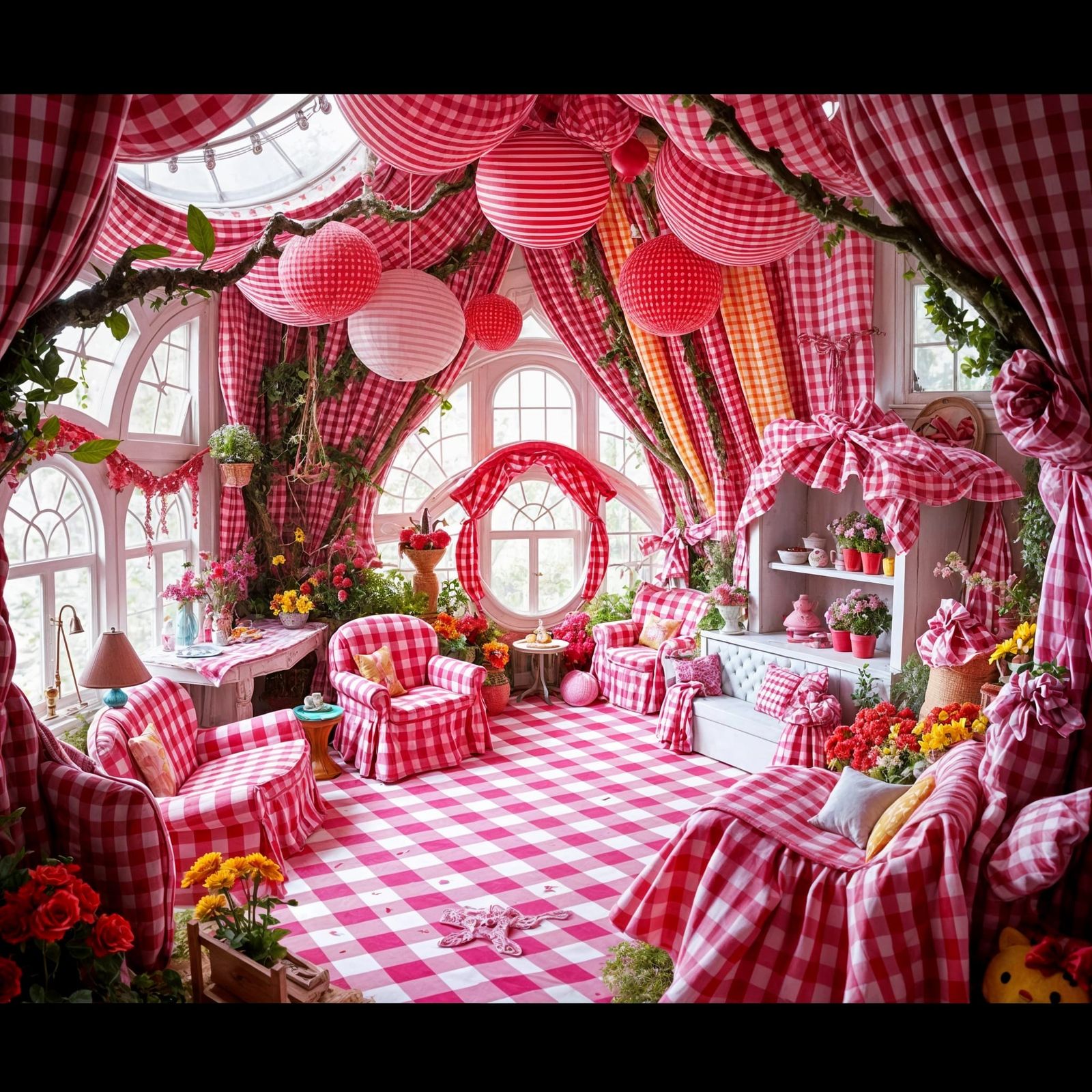 Pink Gingham  by @Corky2000