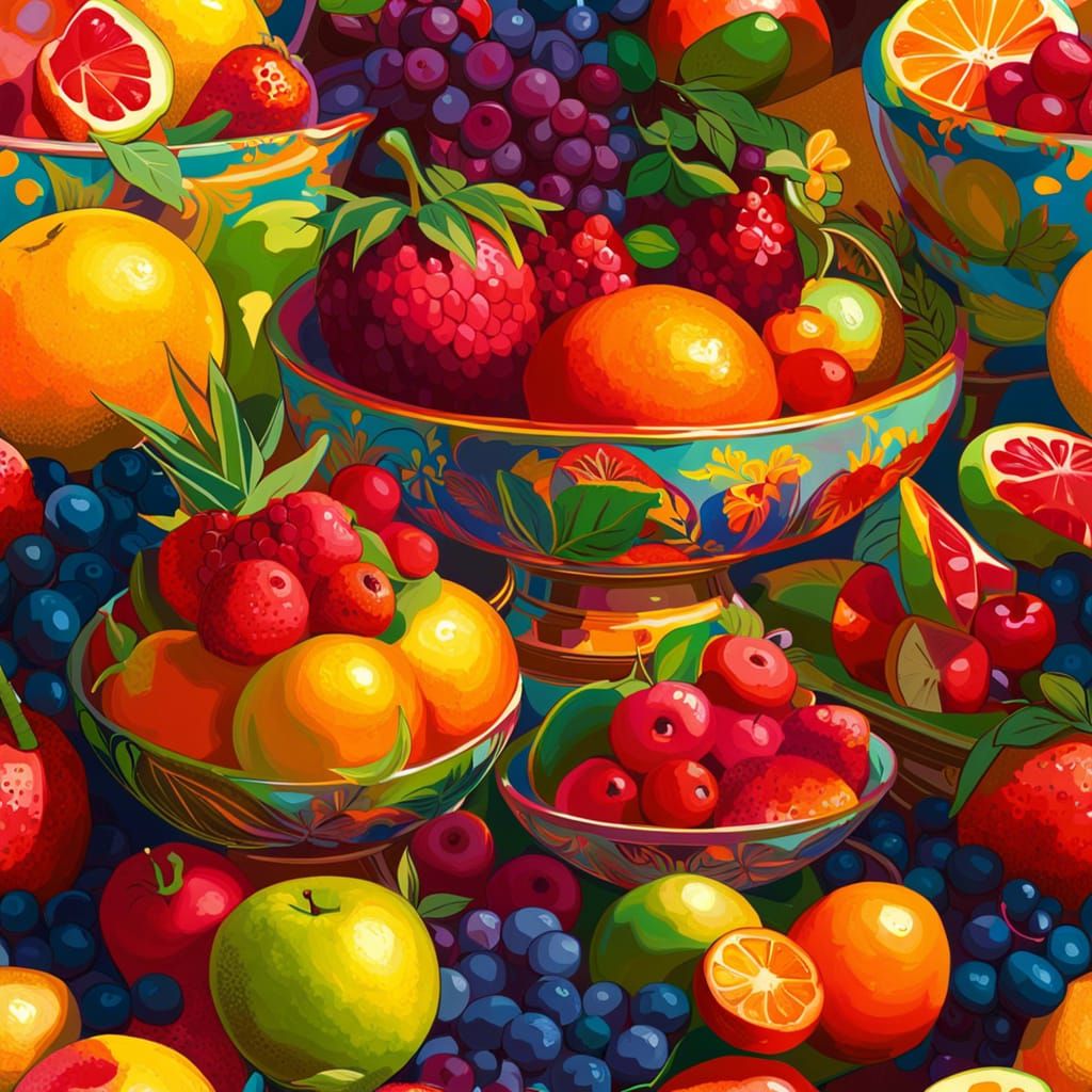 Fruit Bowl , fresh fruits 