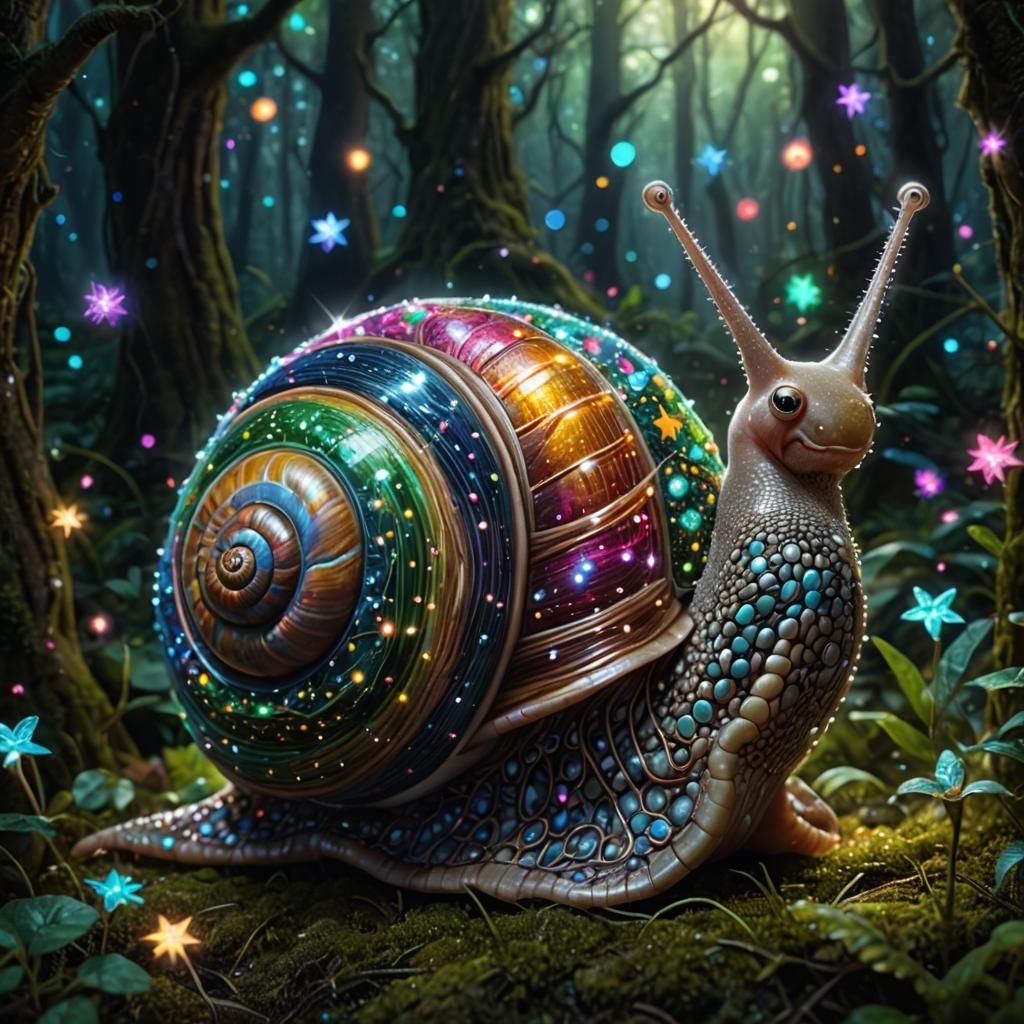 Glowing snail  by @Manaland