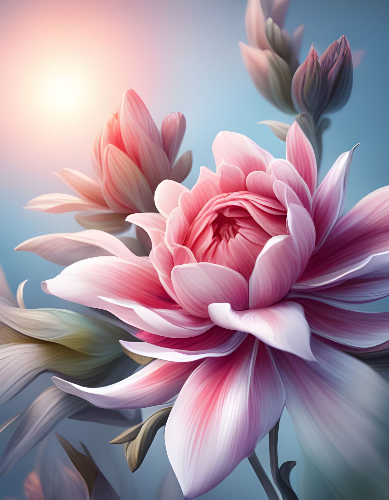 Petals at Daybreak  by @vivsmithart