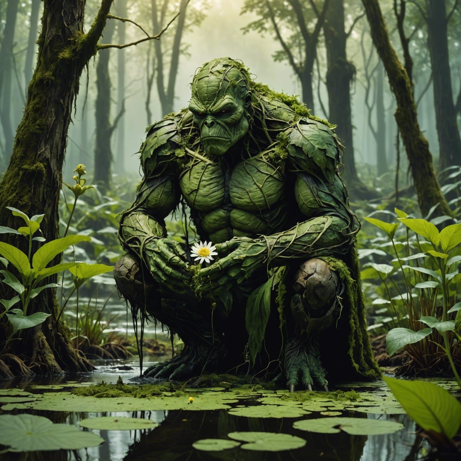 Every day is Earth Day for Swamp Thing  by @Brick