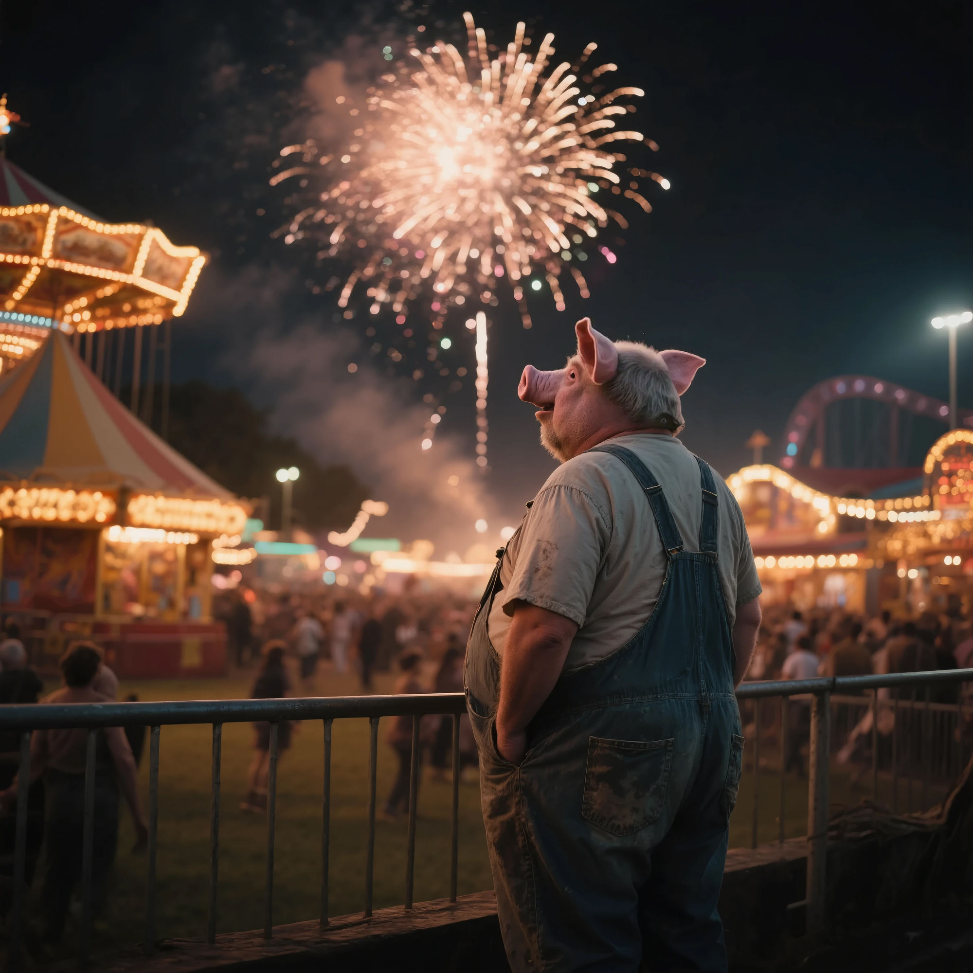 Fireworks at the Fairground