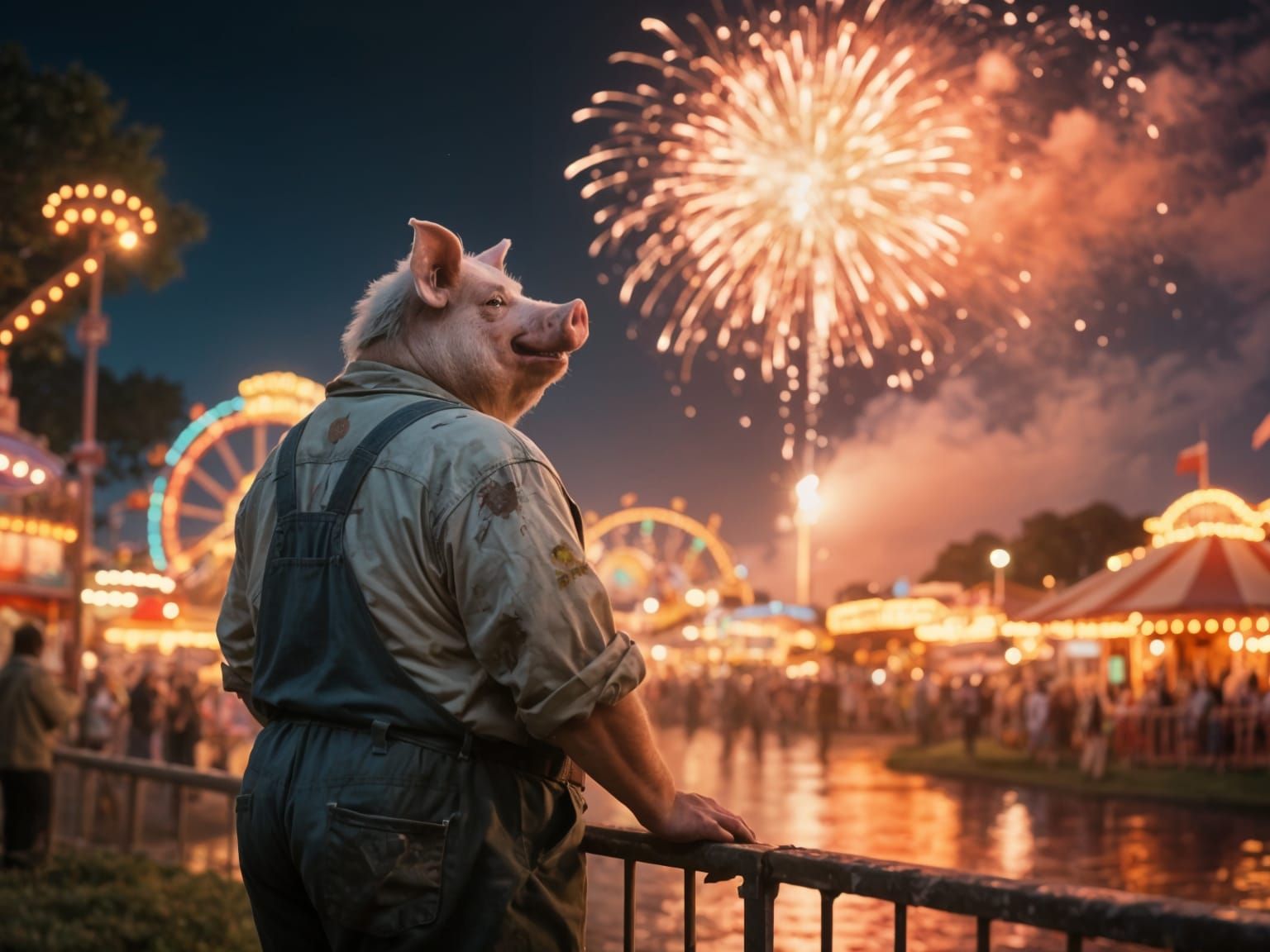 Fireworks at the Fairground