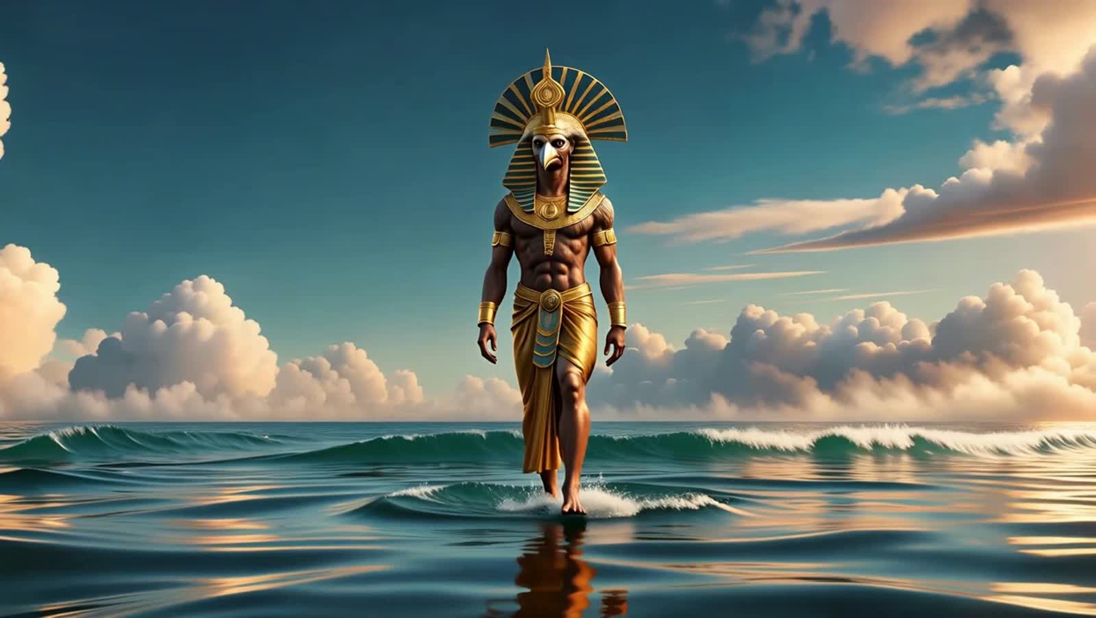 Amun-Ra anthropomorphic representation -Alt