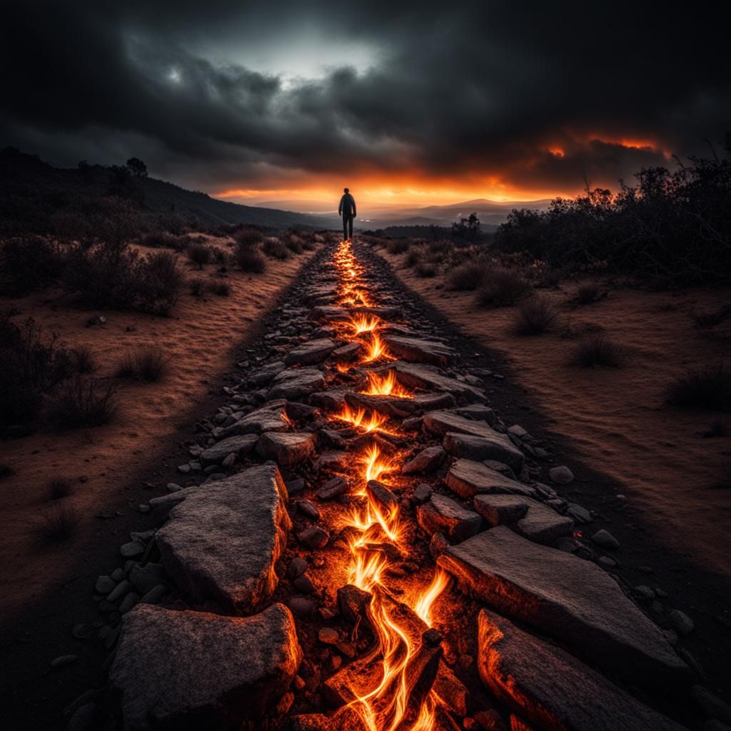 Fire walk with me  by @Tiopi