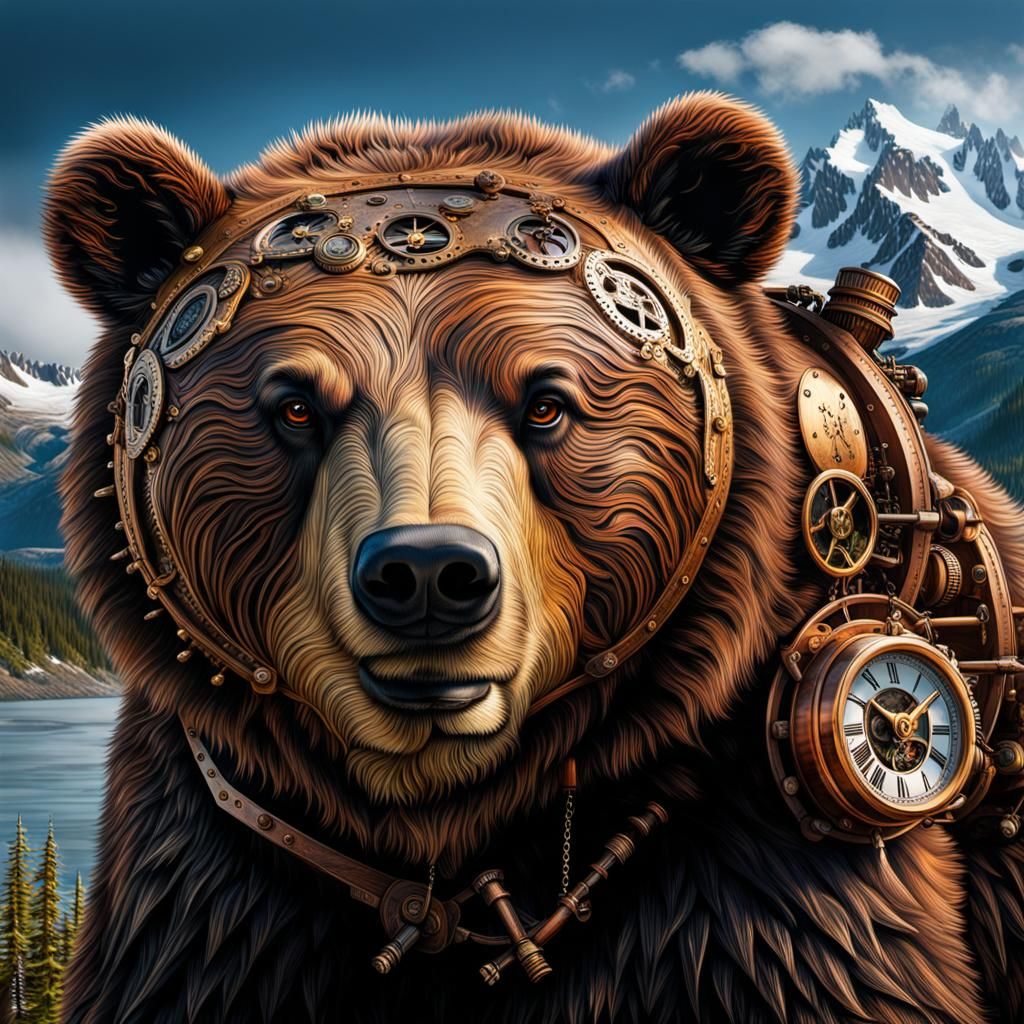 Steampunk Grizzly 