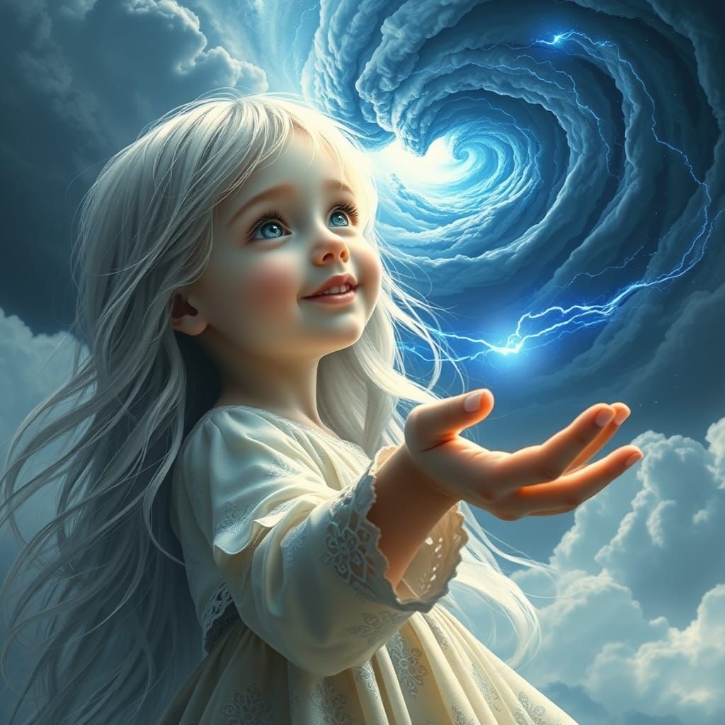 Ethereal Girl Summons Storm with a Kiss