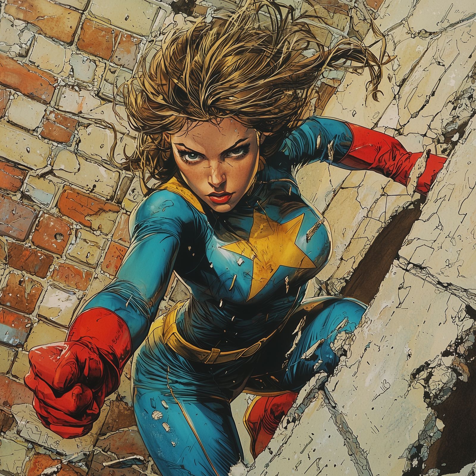 1980s Style Superhero Cover Art