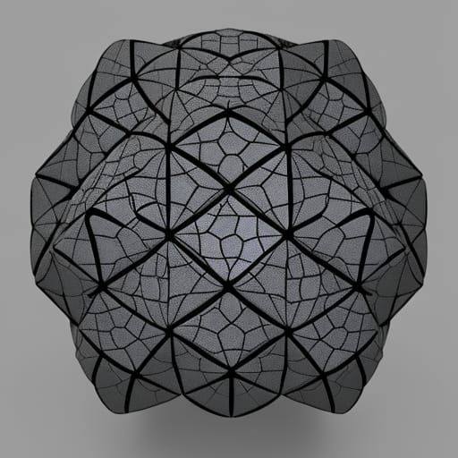 rhombicosidodecahedron Hyper realistic textures and details,...