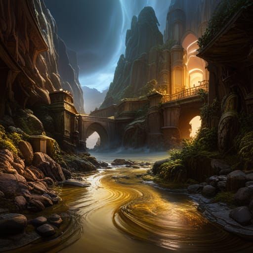 Detailed Matte Painting of Benjamin Netanyahu