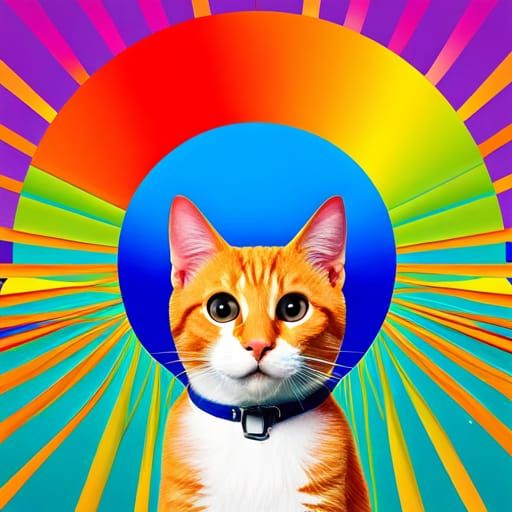Rainbow cat!