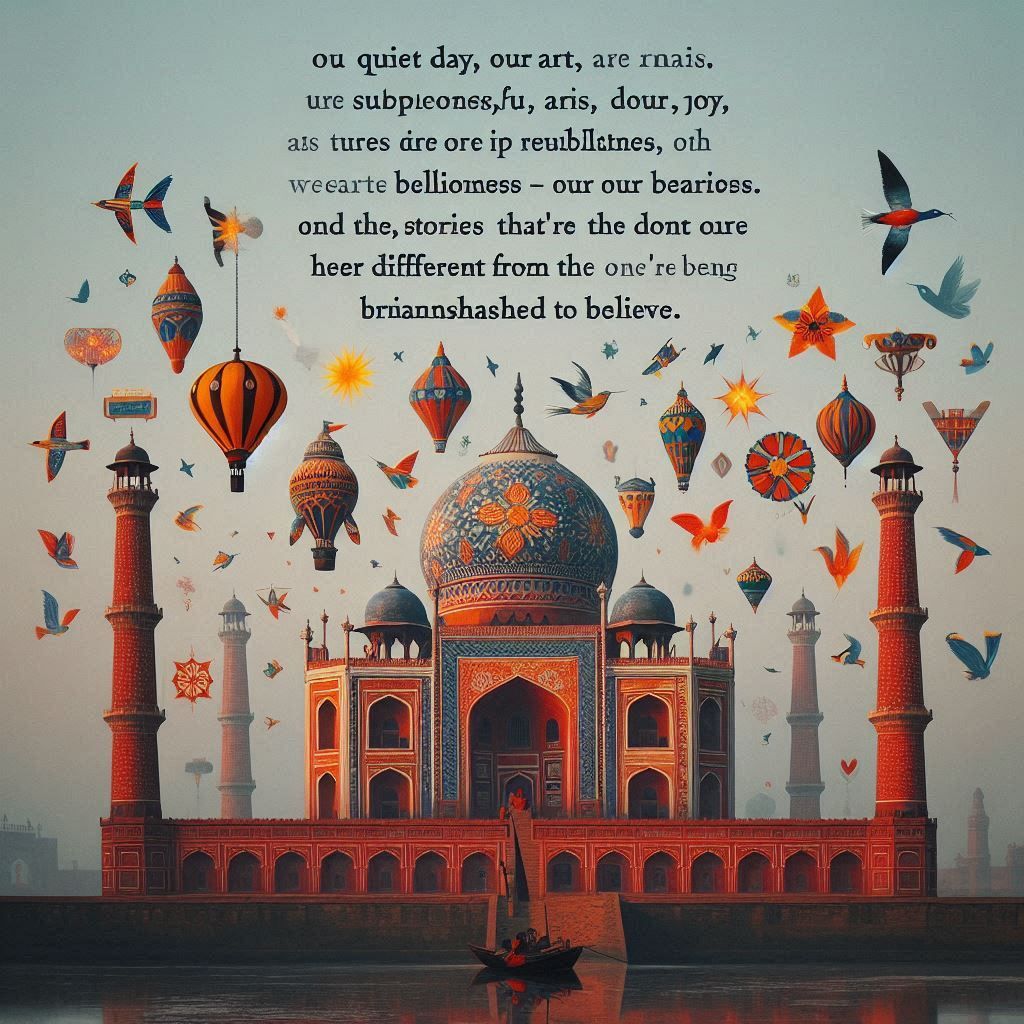 On a quiet day, I can hear breathing. With our art, our music, our literature, our stubbornness, our joy, our brilliance...