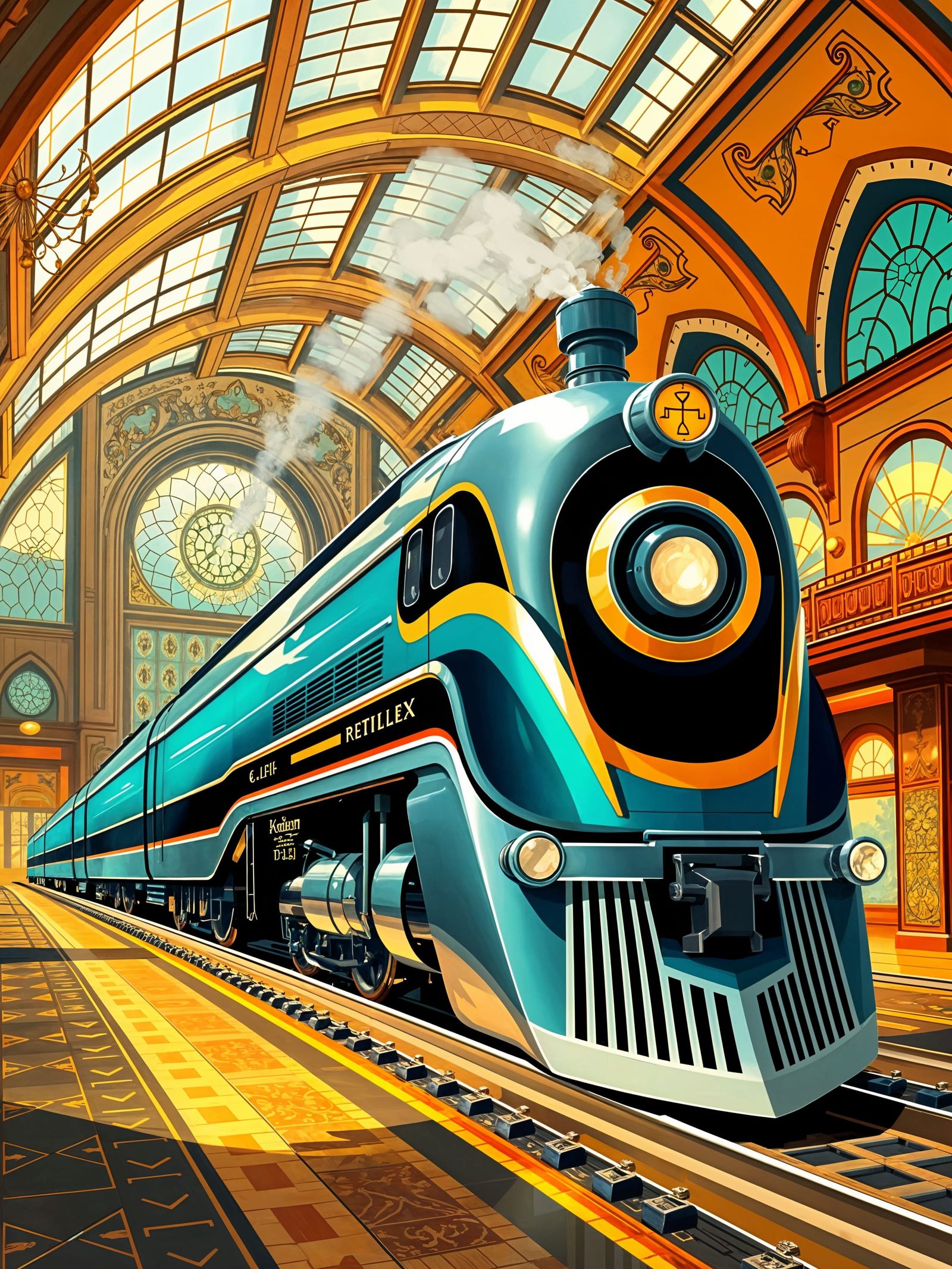 Art Deco Train  by @Persephone