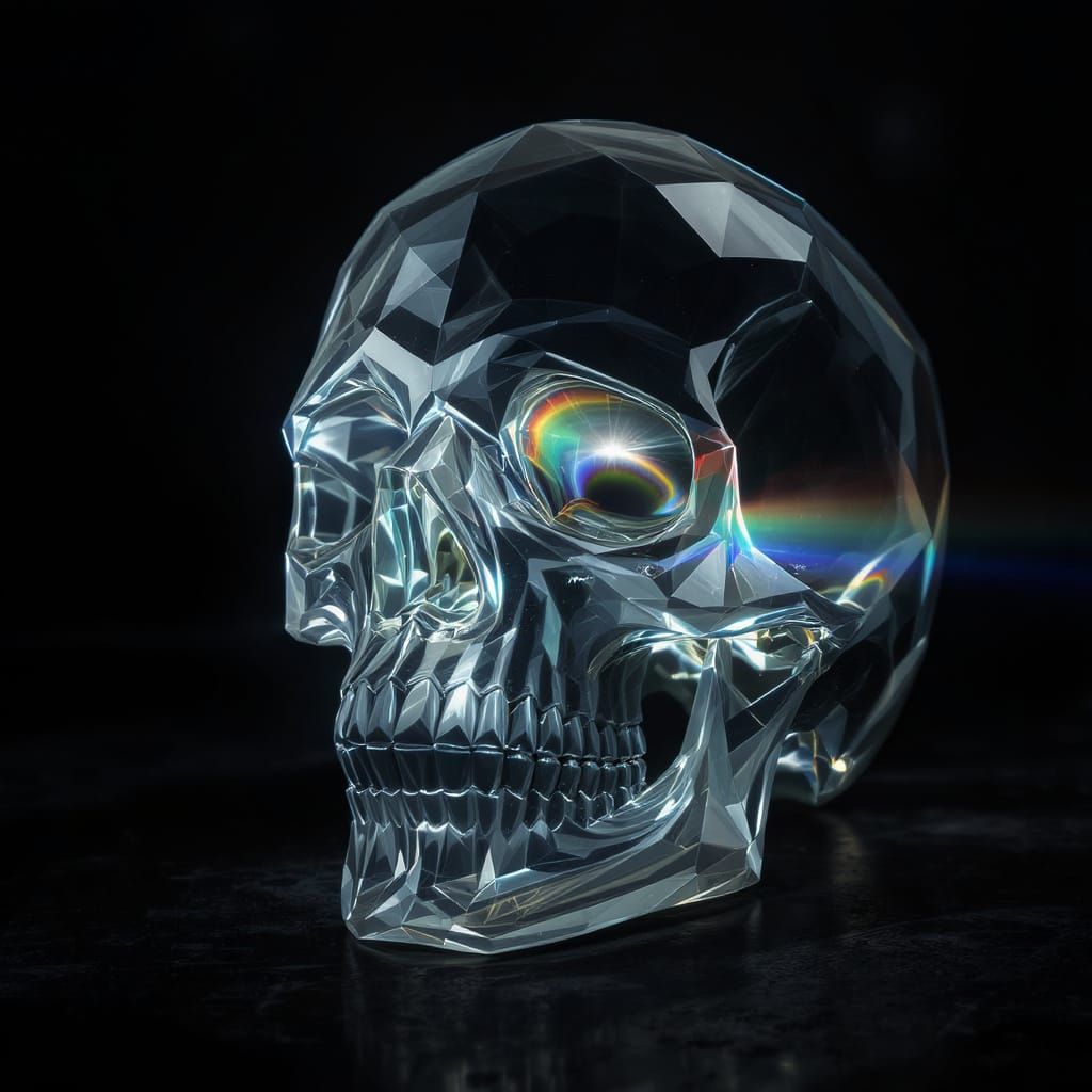 tête de mort en cristal beautiful 