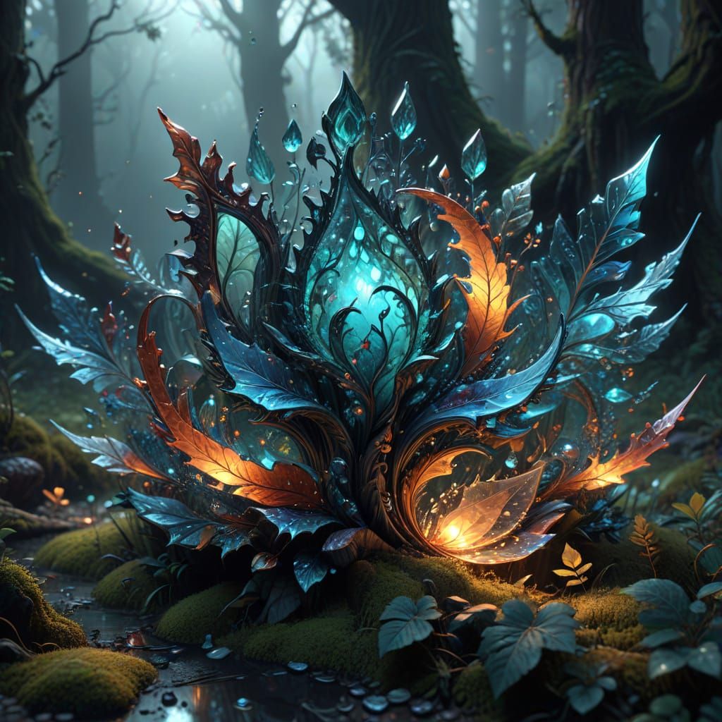 Epic Forest Shards in Enchanting, Surreal Light