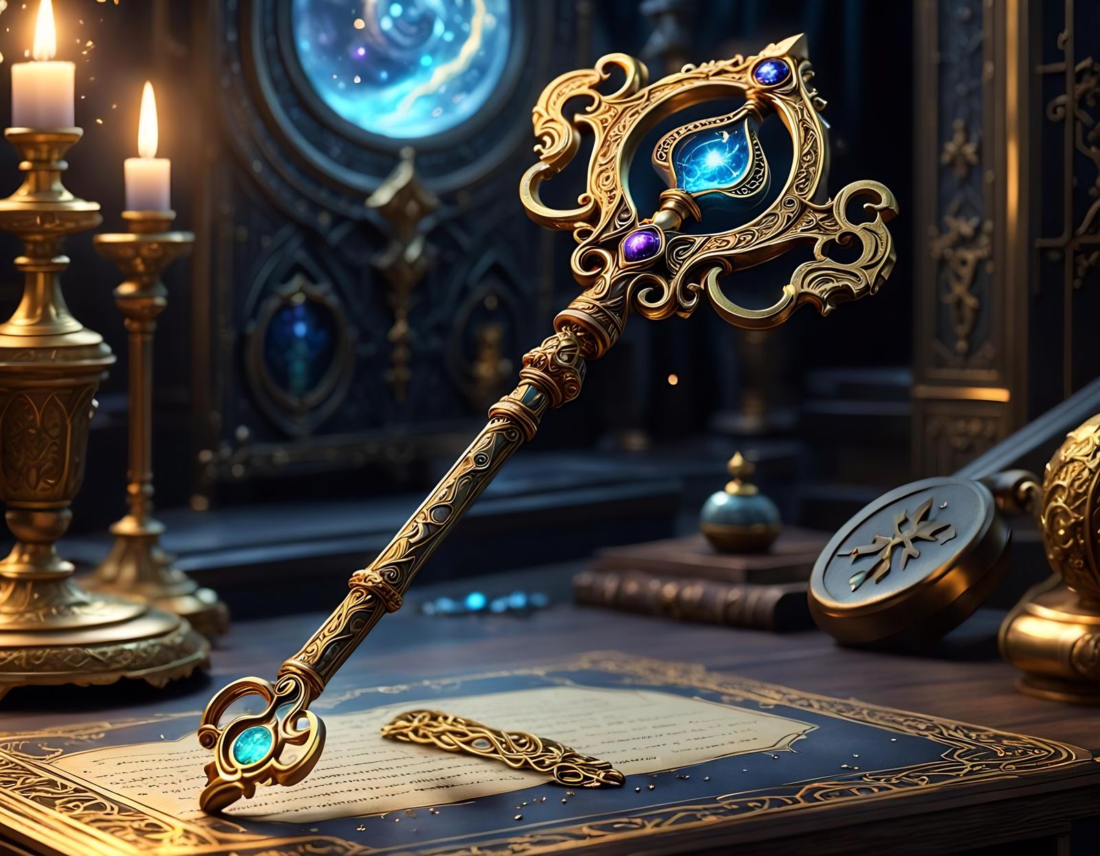 Golden key  by @undefined