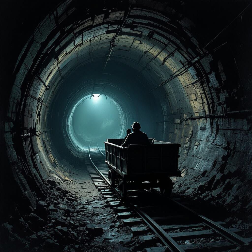 Terrifying Abandoned Mine Tunnel With Hopeful Exit