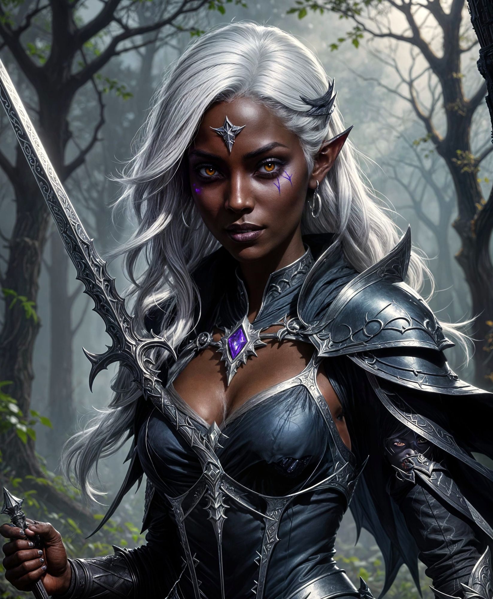 Beautiful eyes, white hair, and a really bad temper