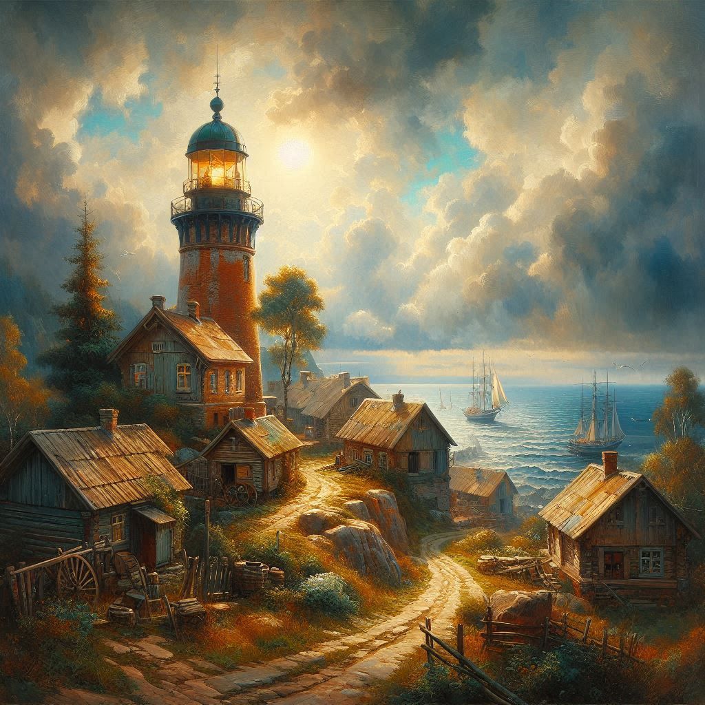 landscape with lighthouse