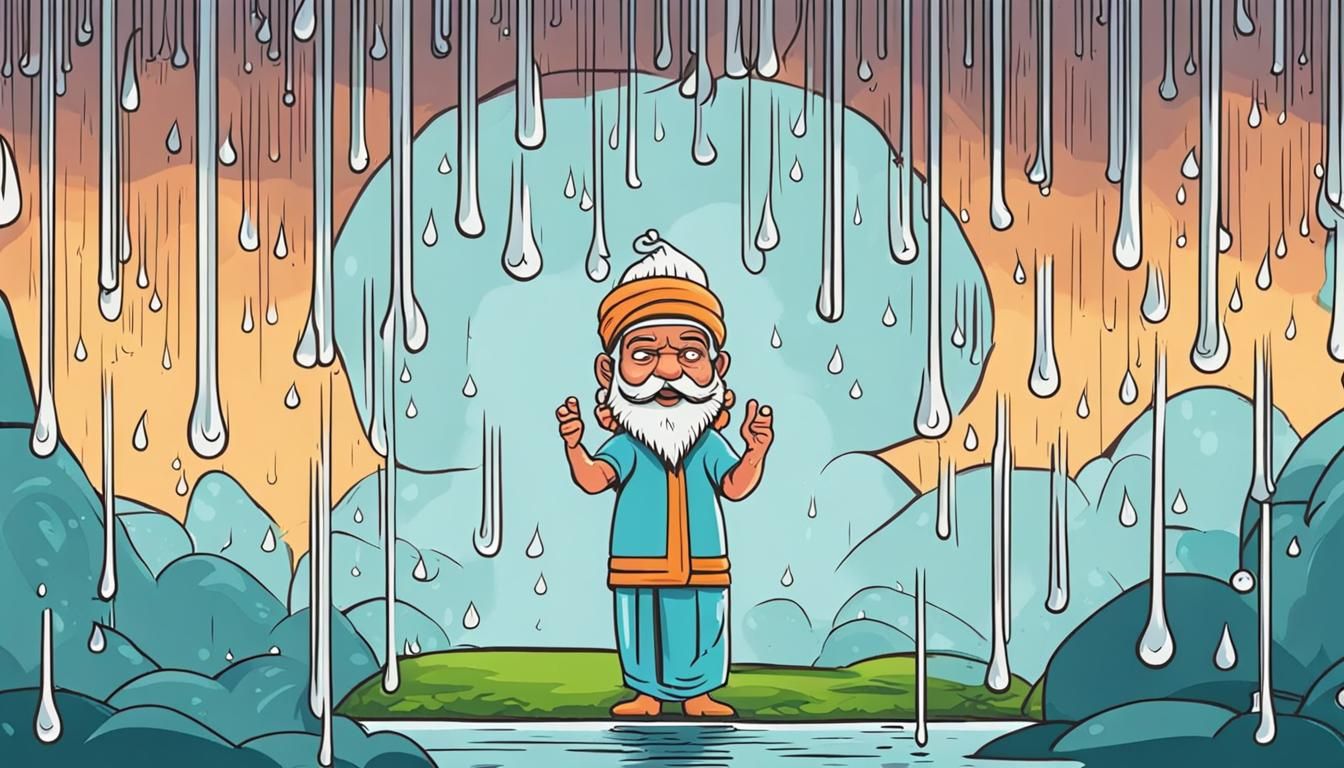 Guruji said I must tell you that I cannot make it rain. Rain...