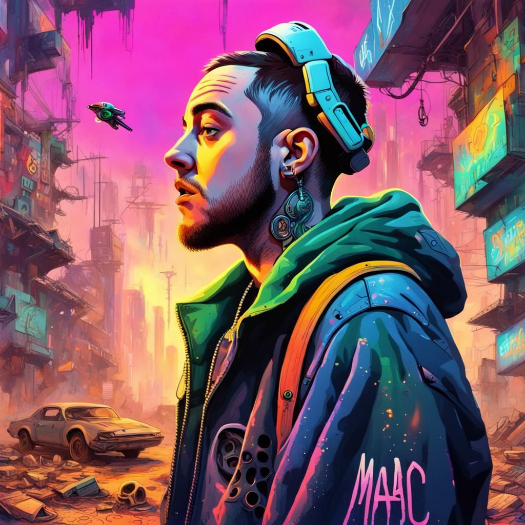 Mac Miller spaced out