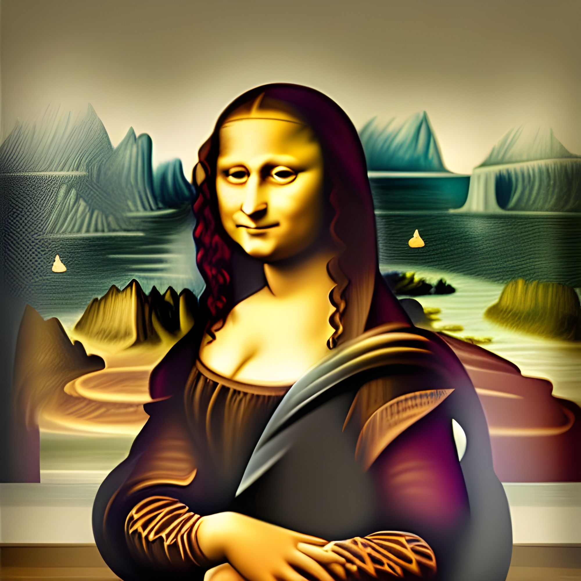 Mona Lisa - 50k Contest Entry - AI Generated Artwork - NightCafe Creator