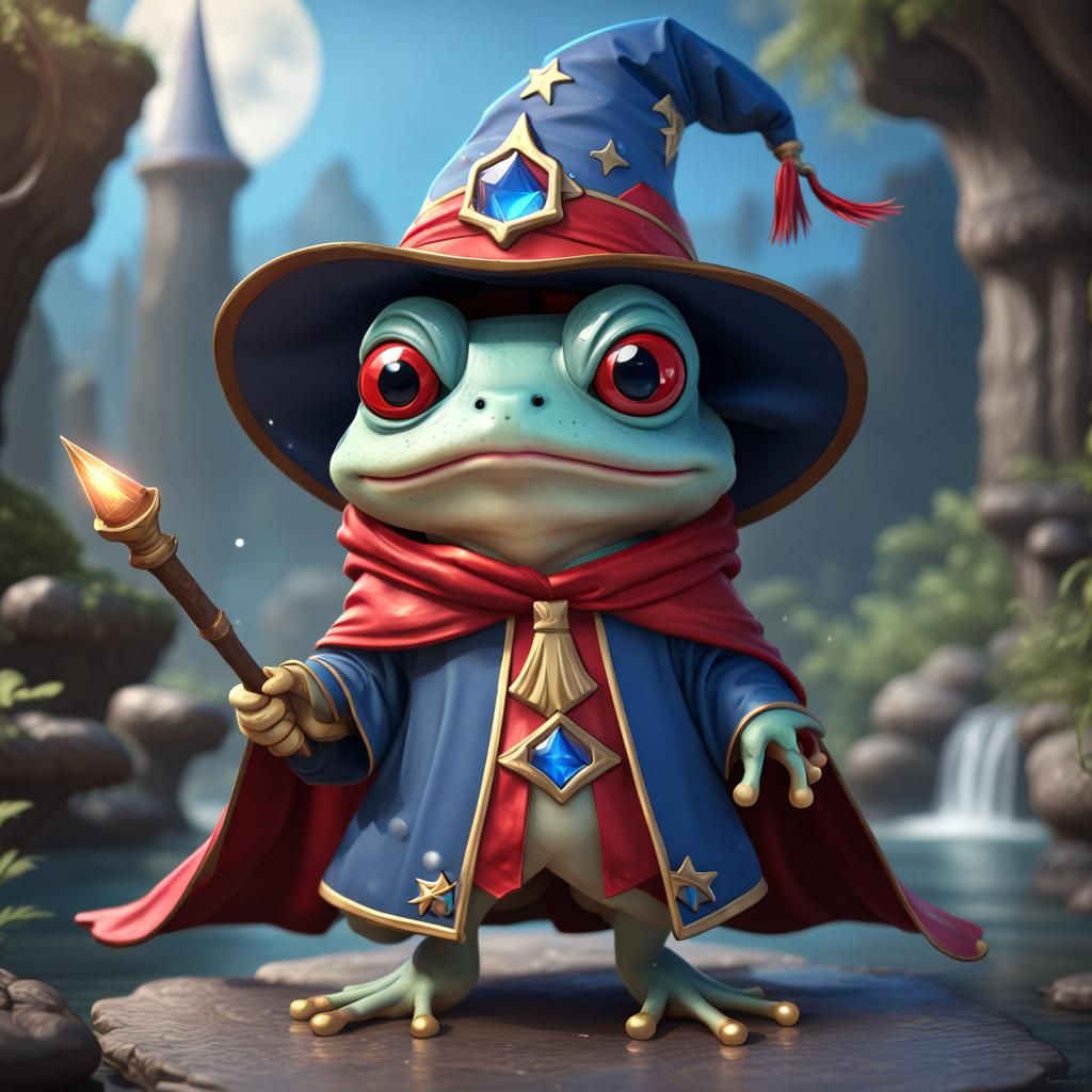 Wizard Frog - Ai Generated Artwork - Nightcafe Creator